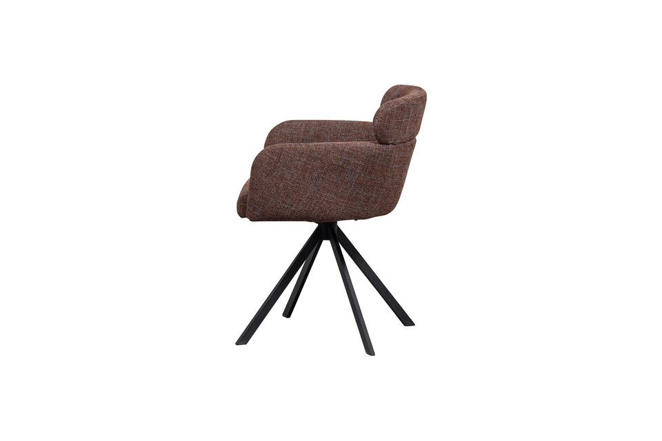 Matériau La chaise Fenne est recouverte d\'un tissu doux appelé Cave