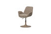 Miniature Chaise de salle à manger réglable en hauteur polyester recyclé sable MARTEN 1