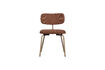 Miniature Chaise de salle à manger tissu brun Travis 4
