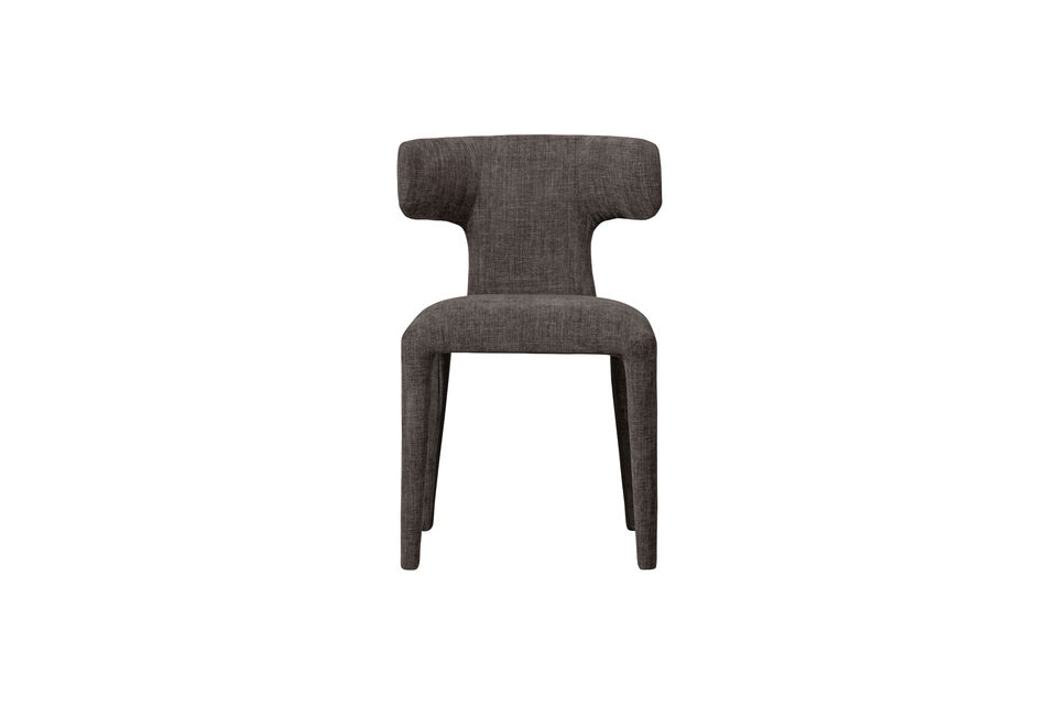 Chaise design moderne Entièrement revêtue de tissu Siège confortable et robuste H 78 cm x L 52