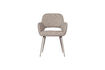 Miniature Chaise de salle à manger tissu tissé Naturel Jenny 5