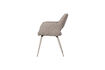 Miniature Chaise de salle à manger tissu tissé Naturel Jenny 6