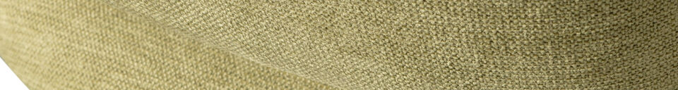Mise en avant matière Chaise de salle à manger tissu tissé vert sauge Jenny