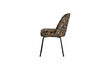 Miniature Chaise de salle à manger Velours Bouquet Noir Vogue 4