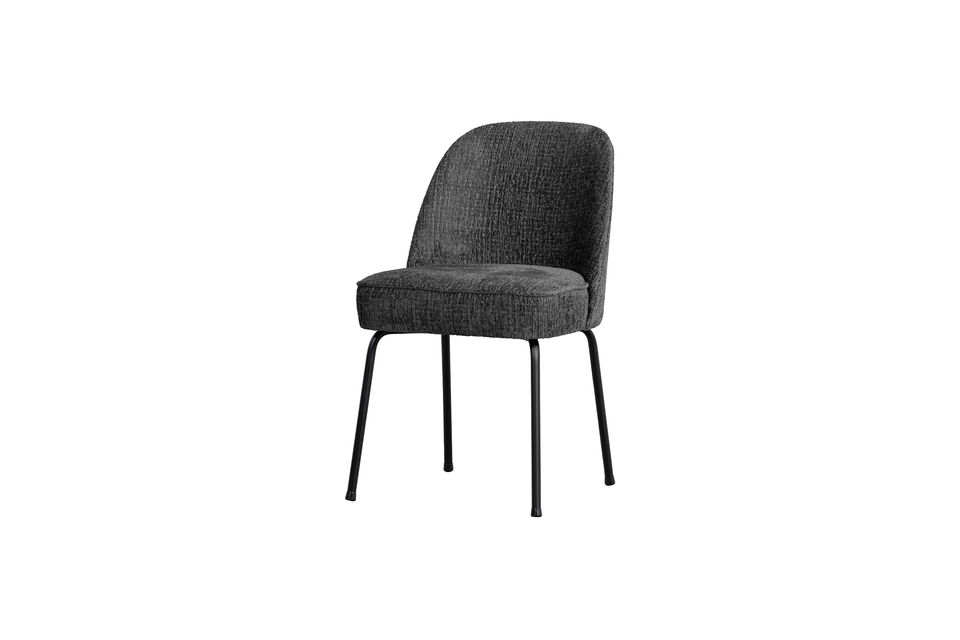 Chaise de salle à manger velours texturé Mountain Vogue Woood