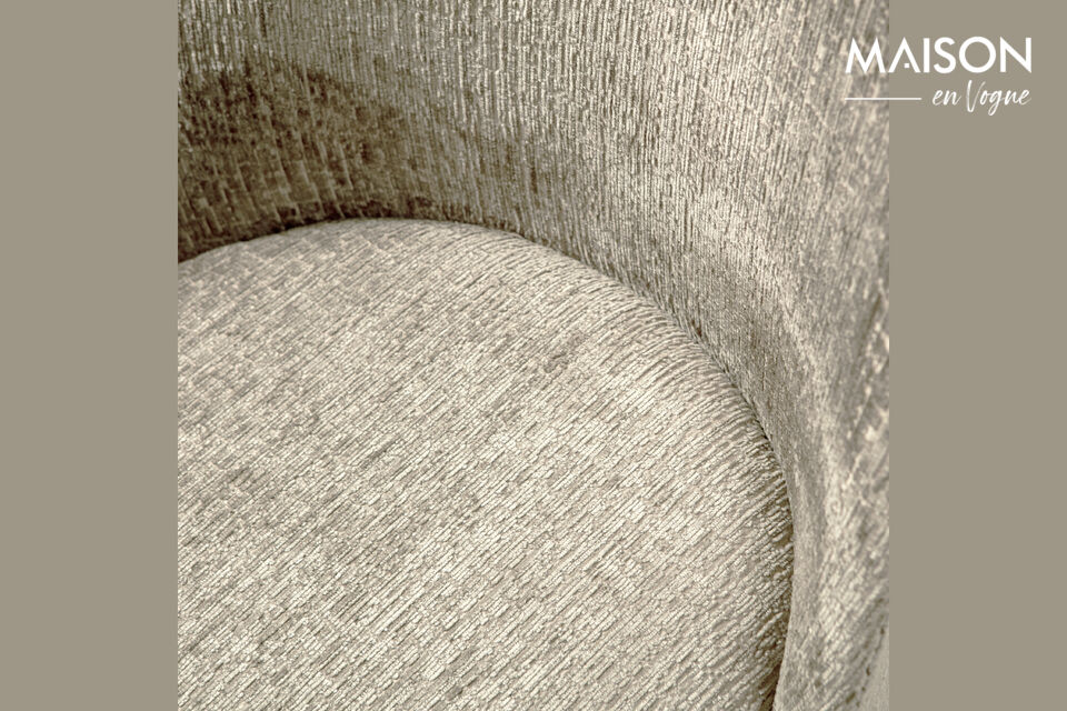 Matériau Notre riche velours Ferra possède une texture distinctive qui lui confère un aspect