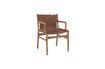Miniature Chaise de salon en cuir marron Ollie 9