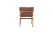 Miniature Chaise de salon en cuir marron Ollie 11