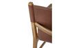 Miniature Chaise de salon en cuir marron Ollie 13