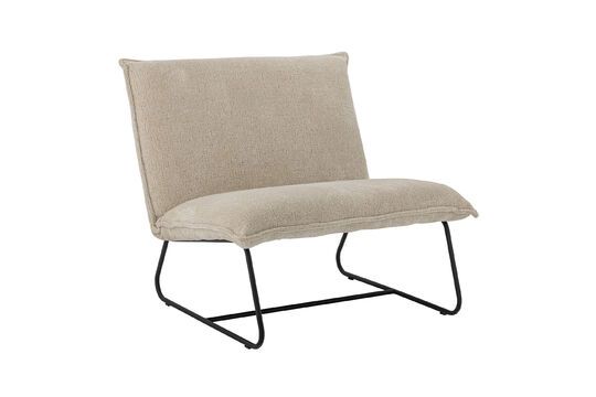 Chaise de salon en plastique recyclé beige Cape