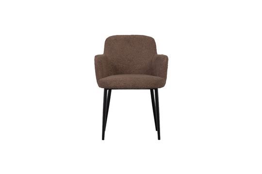Chaise effet peau de mouton marron Dining