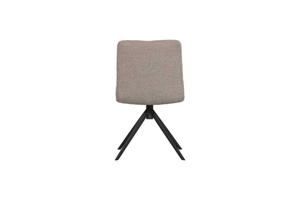 Chaise effet peau de mouton sable Vinny - 5