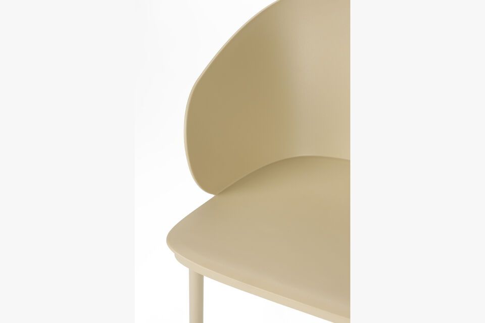 Chaise en acier blanc Gigi - 10