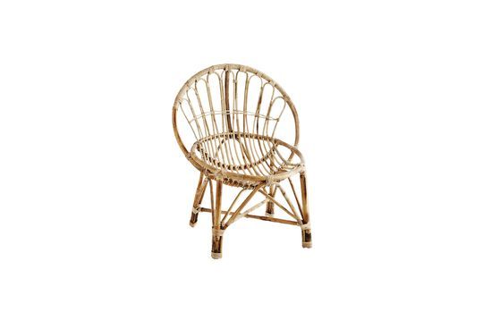 Chaise en bambou beige Astra Détouré