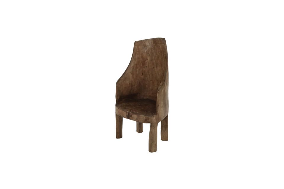 Chaise en bois brun Naga Pomax