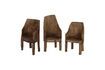 Miniature Chaise en bois brun Naga 2
