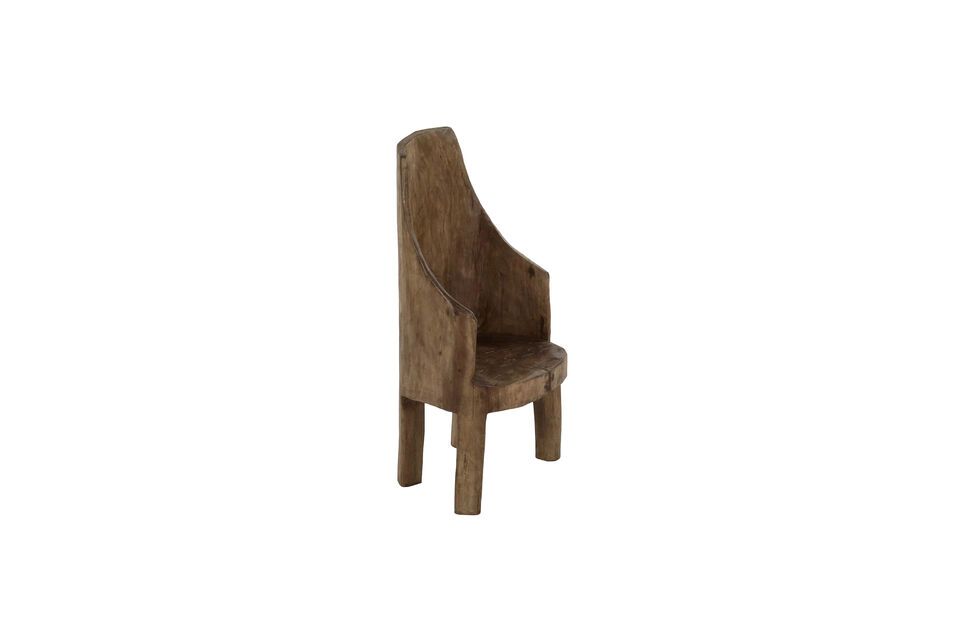 Chaise en bois brun Naga - 4