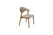 Miniature Chaise en bois de hêtre massif beige Babington 1