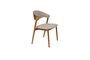 Miniature Chaise en bois de hêtre massif beige Babington Détouré