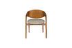 Miniature Chaise en bois de hêtre massif beige Babington 8