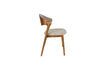 Miniature Chaise en bois de hêtre massif beige Babington 10