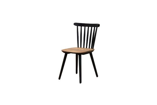 Chaise en bois noir Paulin