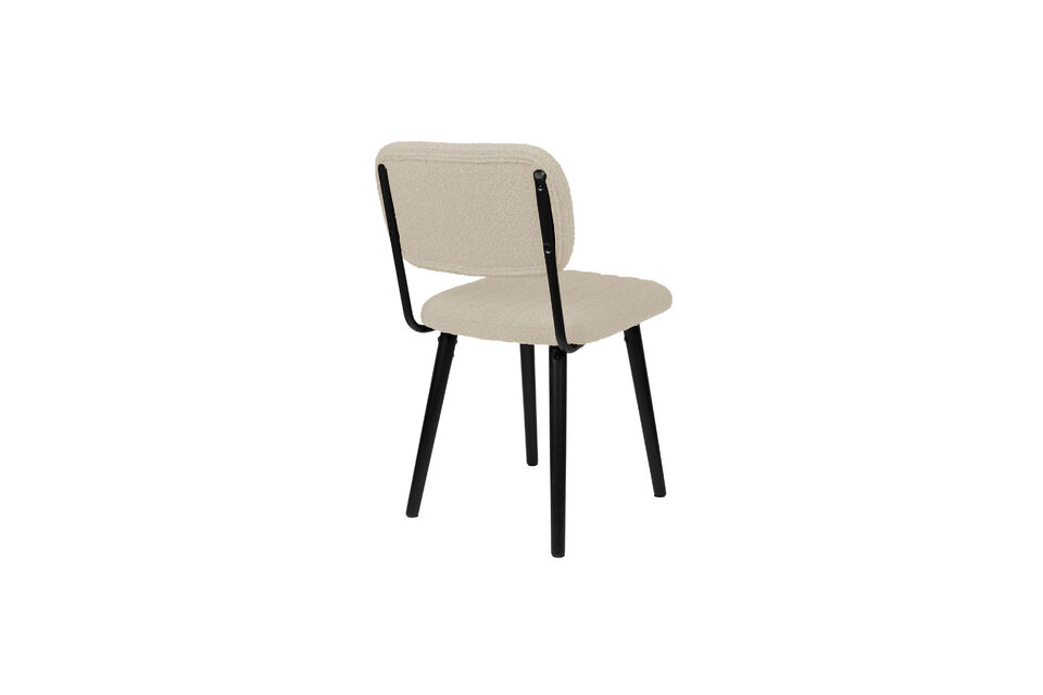 Les coussins d\'assise et le dossier sont revêtus d\'un tissu bouclé et teddy doux et disposent