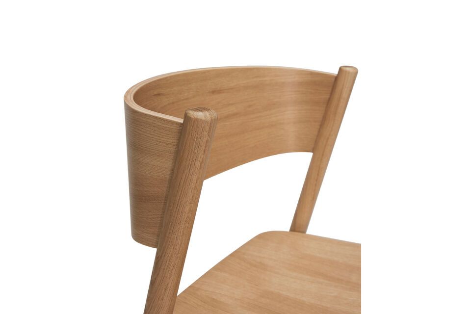 Chaise en hêtre clair Oblique - 6