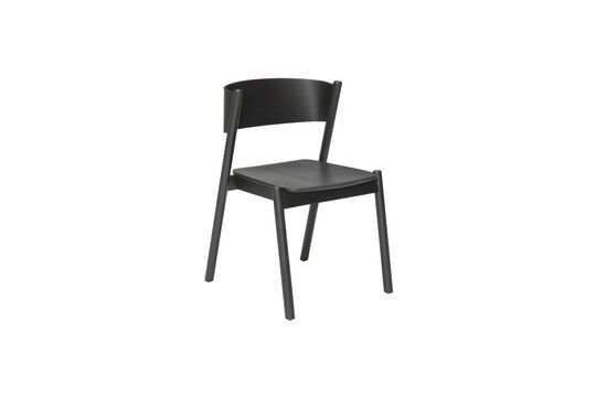 Chaise en hêtre noir Oblique Détouré