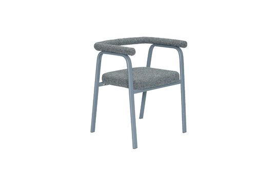 Chaise en métal bleu Ecto Détouré