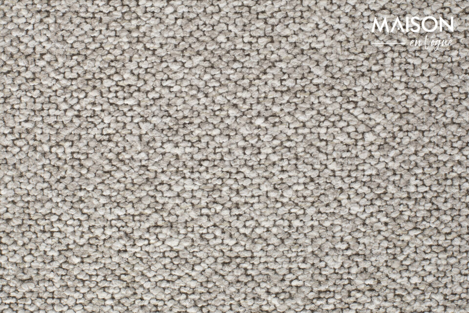 Chaise en métal et tissu beige Roos - 8