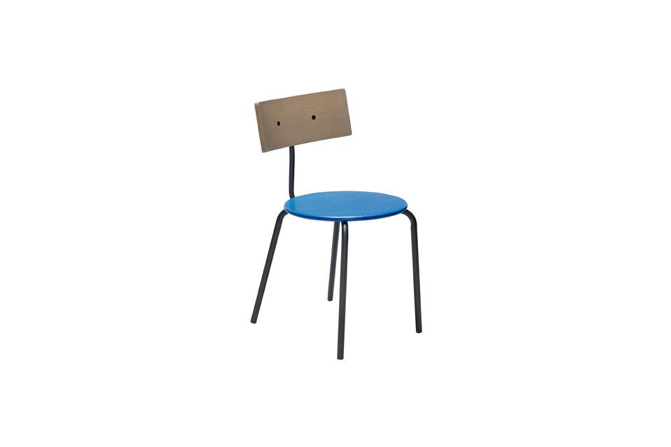 Chaise en placage de frêne bleu Koi Hübsch