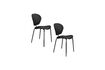 Miniature Chaise en plastique recyclé noir The Ocean 4