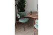 Miniature Chaise en polyester vert Claes 2