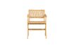 Miniature Chaise en rotin et bois beige Gunn 3