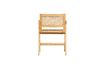 Miniature Chaise en rotin et bois beige Gunn 5