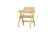Miniature Chaise en rotin et bois beige Gunn 1