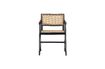 Miniature Chaise en rotin et bois noir Gunn 3