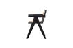 Miniature Chaise en rotin et bois noir Gunn 4
