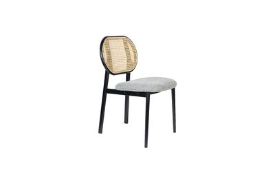 Chaise en rotin gris Spike