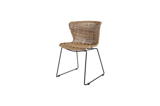 Chaise en rotin marron Wings