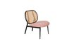 Miniature Chaise en rotin rose Lounge Spike 1