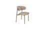 Miniature Chaise en Tissu Beige Claes Détouré