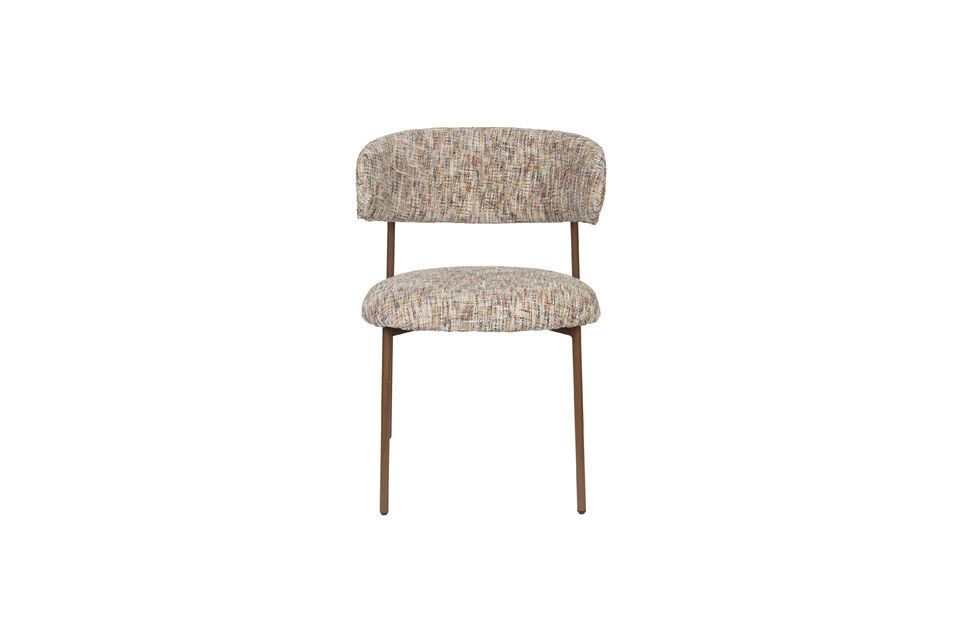Chaise en Tissu Beige Claes - 8