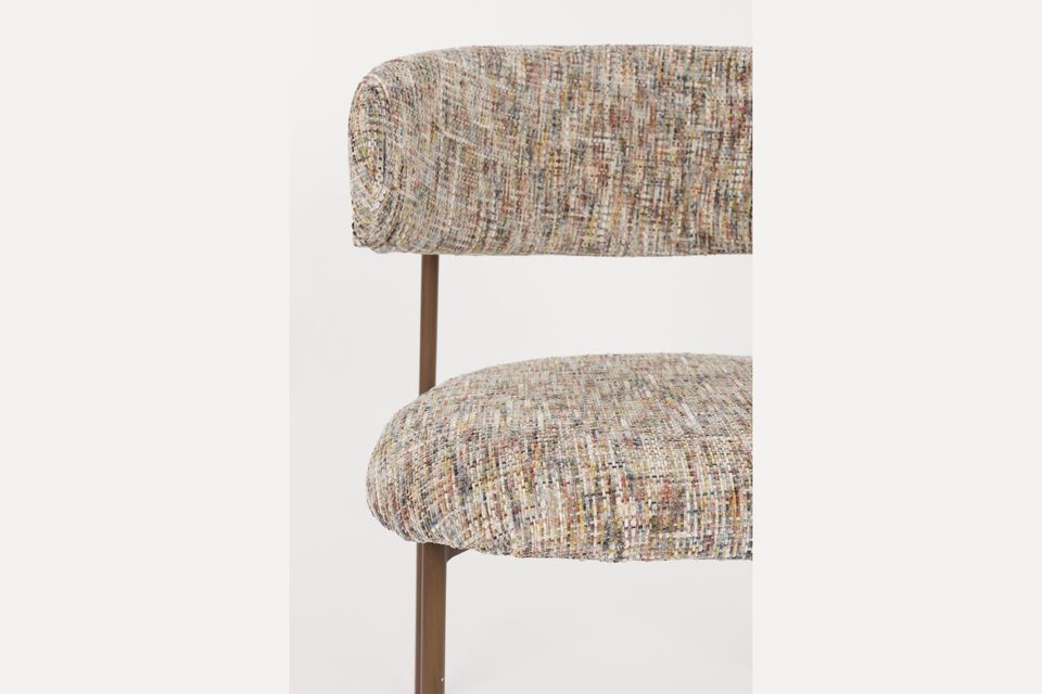 Chaise en Tissu Beige Claes - 9