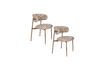 Miniature Chaise en Tissu Beige Claes 6