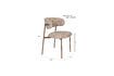 Miniature Chaise en Tissu Beige Claes 7