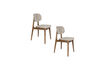 Miniature Chaise en tissu beige Marais 7