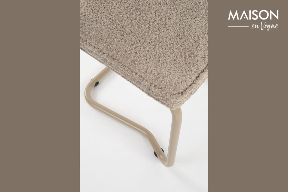 Chaise en tissu beige Ridge Kink Soft - 8