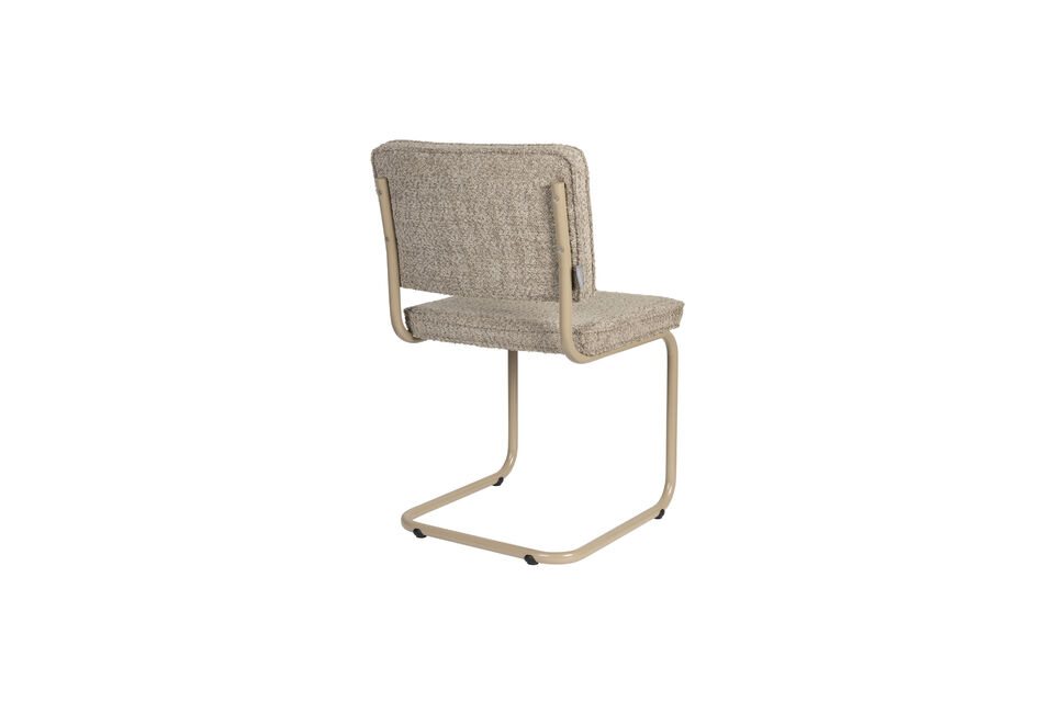 Chaise en tissu beige Ridge Soft - 9
